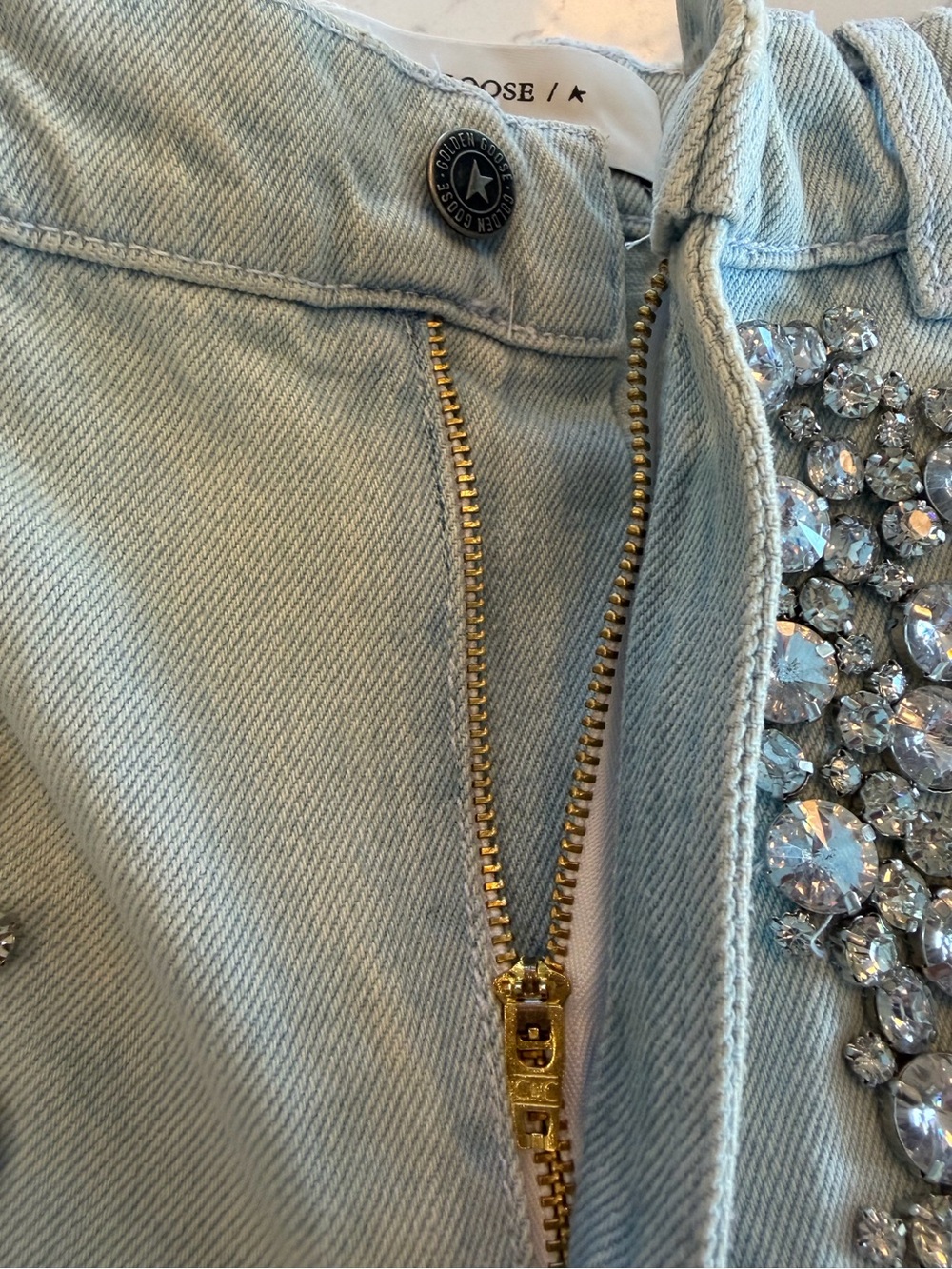 Golden Goose Kim Crystal Jeans SZ24 - Picture 4 of 11